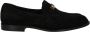 Giuseppe zanotti Leren Loafers met Goudkleurig Logo Black Heren - Thumbnail 2