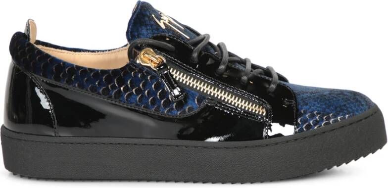 giuseppe zanotti Luxe Zwarte Sneakers Aw24 Black Heren