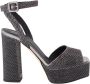 Giuseppe zanotti Nieuwe Betty Leren Vierkanteeus Pumps Gray Dames - Thumbnail 1