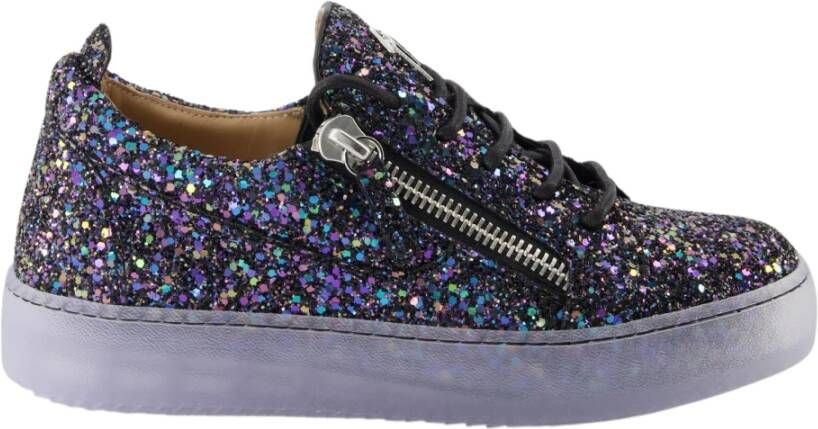 Giuseppe zanotti Glitter Leren Manden met Vetersluiting Multicolor Dames