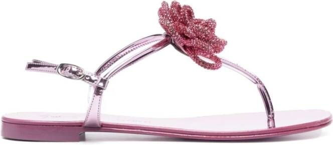 giuseppe zanotti Platte sandalen Roze Dames