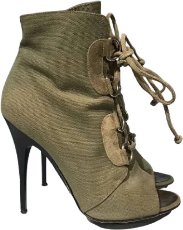 Giuseppe Zanotti Pre-owned Canvas boots Green Dames