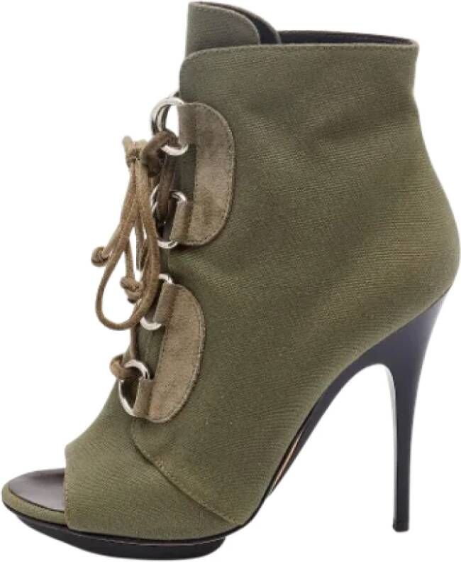 Giuseppe Zanotti Pre-owned Canvas boots Green Dames