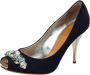 Giuseppe Zanotti Pre-owned Fabric heels Blue Dames - Thumbnail 1