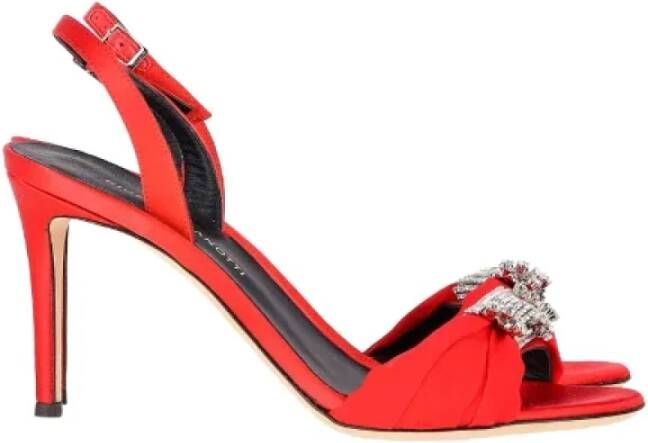 Giuseppe Zanotti Pre-owned Fabric heels Red Dames