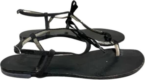 Giuseppe Zanotti Pre-owned Fabric sandals Black Dames