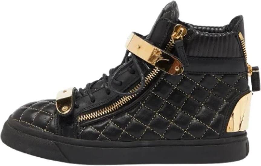 Giuseppe Zanotti Pre-owned Fabric sneakers Black Dames