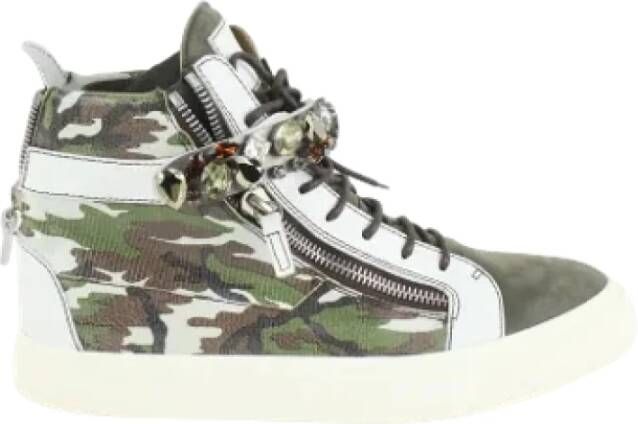 Giuseppe Zanotti Pre-owned Fabric sneakers Green Heren