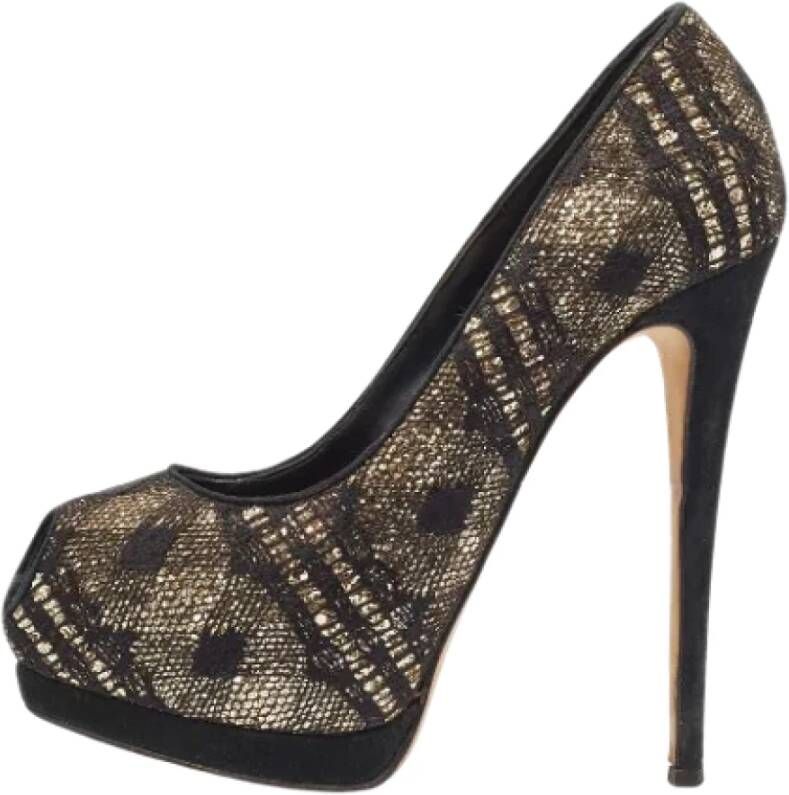 Giuseppe Zanotti Pre-owned Lace heels Black Dames