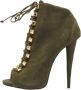 Giuseppe Zanotti Pre-owned Leather boots Green Dames - Thumbnail 1