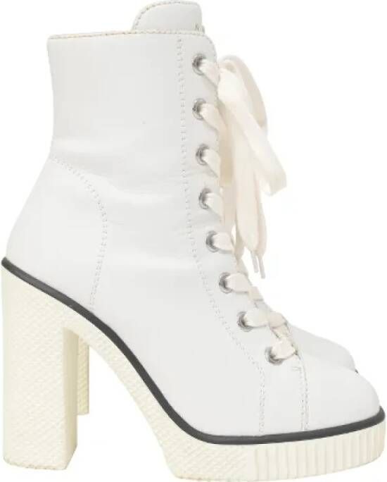 Giuseppe Zanotti Pre-owned Leather boots White Dames