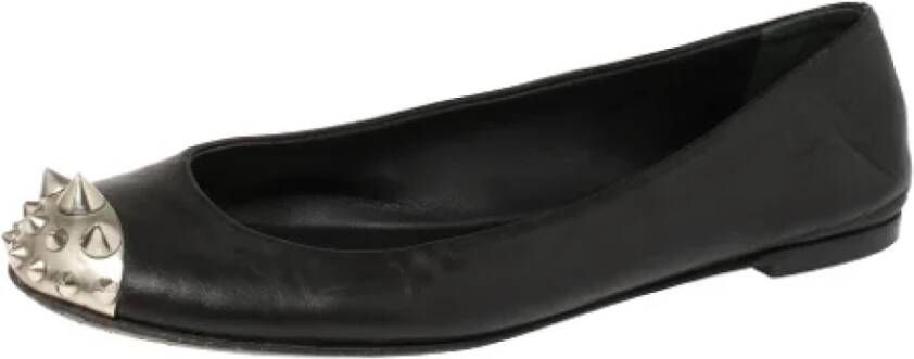 Giuseppe Zanotti Pre-owned Leather flats Black Dames