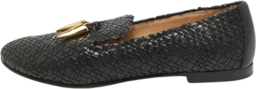 Giuseppe Zanotti Pre-owned Leather flats Black Dames