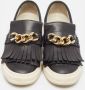 Giuseppe Zanotti Pre-owned Leather flats Black Dames - Thumbnail 1