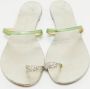 Giuseppe Zanotti Pre-owned Leather flats Green Dames - Thumbnail 1