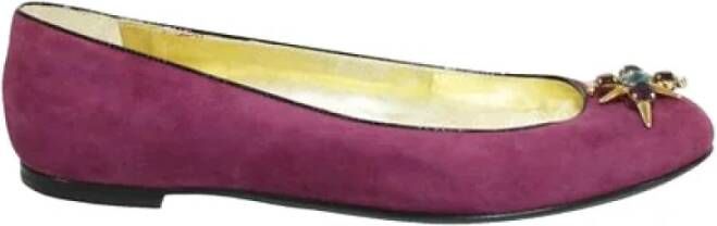 Giuseppe Zanotti Pre-owned Leather flats Pink Dames