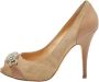 Giuseppe Zanotti Pre-owned Leather heels Beige Dames - Thumbnail 1