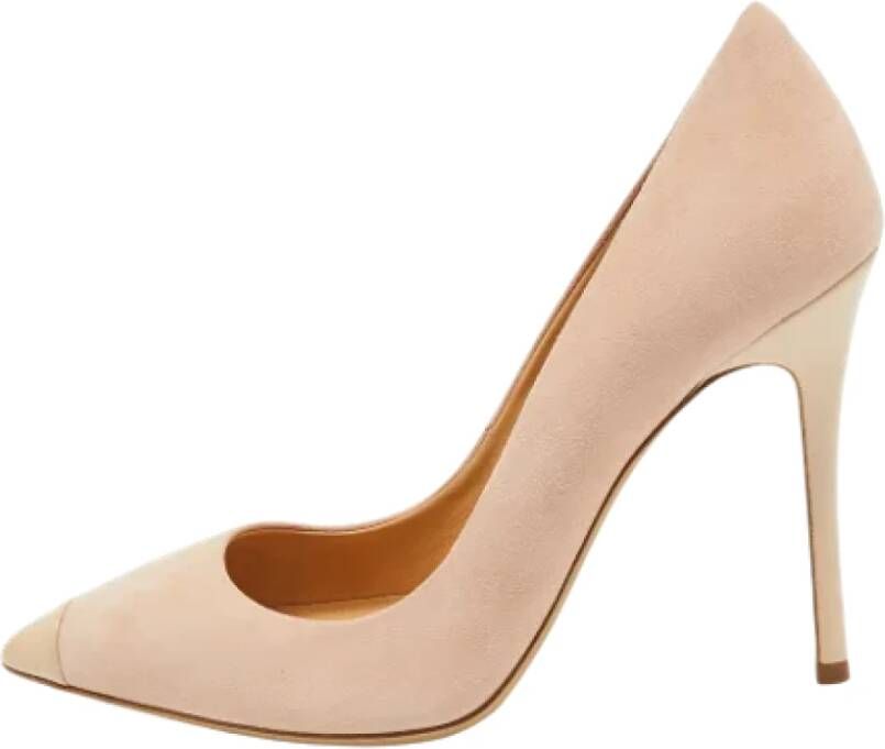 Giuseppe Zanotti Pre-owned Leather heels Beige Dames