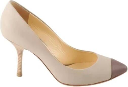 Giuseppe Zanotti Pre-owned Leather heels Beige Dames