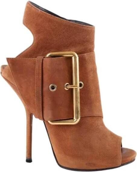 Giuseppe Zanotti Pre-owned Leather heels Brown Dames