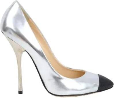 Giuseppe Zanotti Pre-owned Leather heels Gray Dames