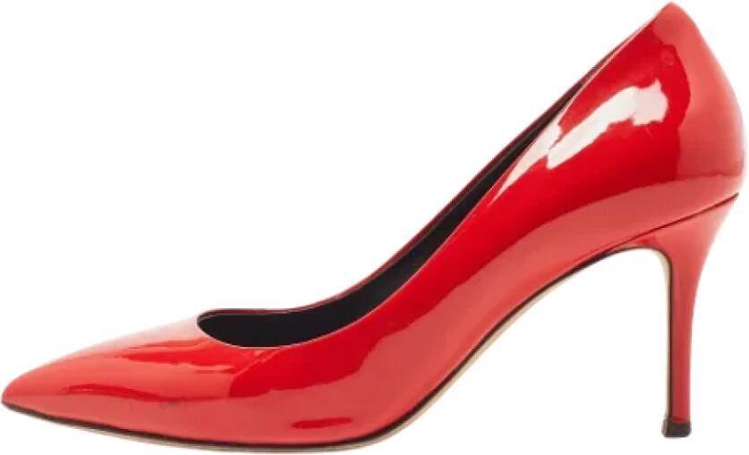 Giuseppe Zanotti Pre-owned Leather heels Red Dames