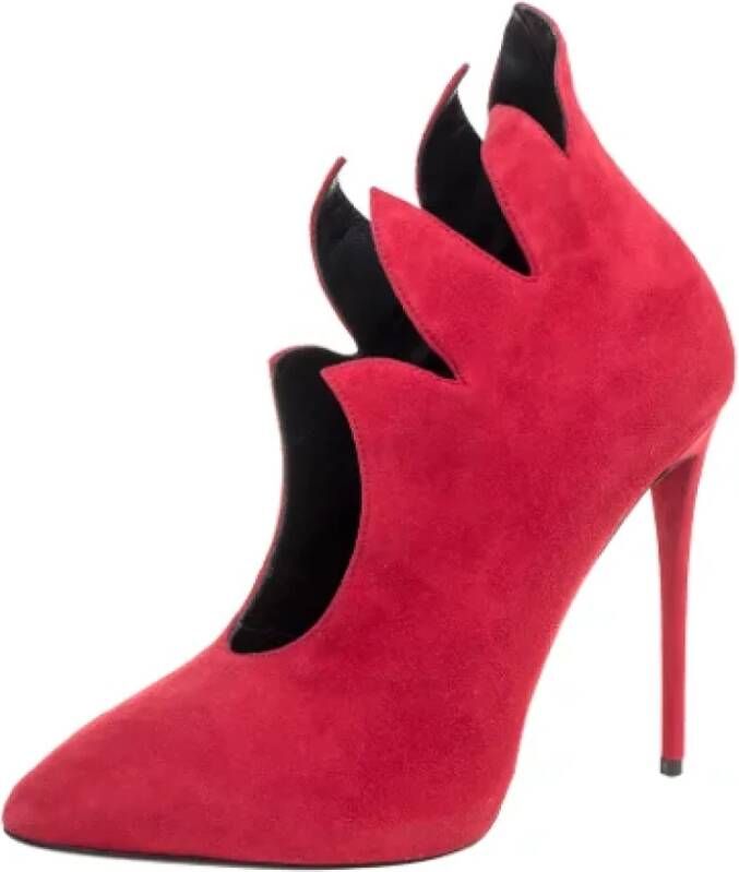 Giuseppe Zanotti Pre-owned Leather heels Red Dames