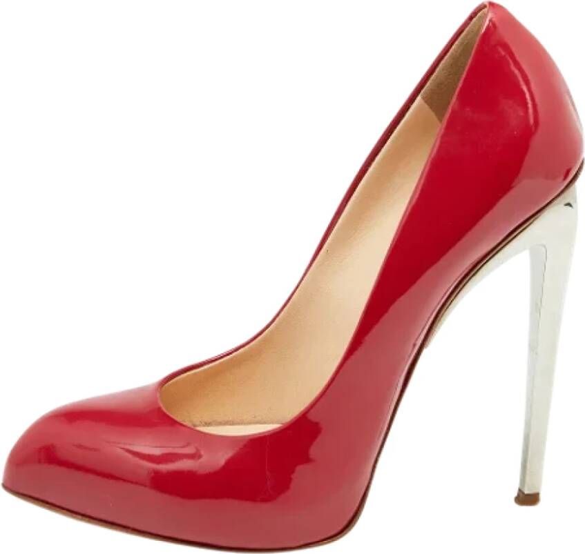 Giuseppe Zanotti Pre-owned Leather heels Red Dames