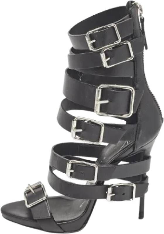 Giuseppe Zanotti Pre-owned Leather sandals Black Dames