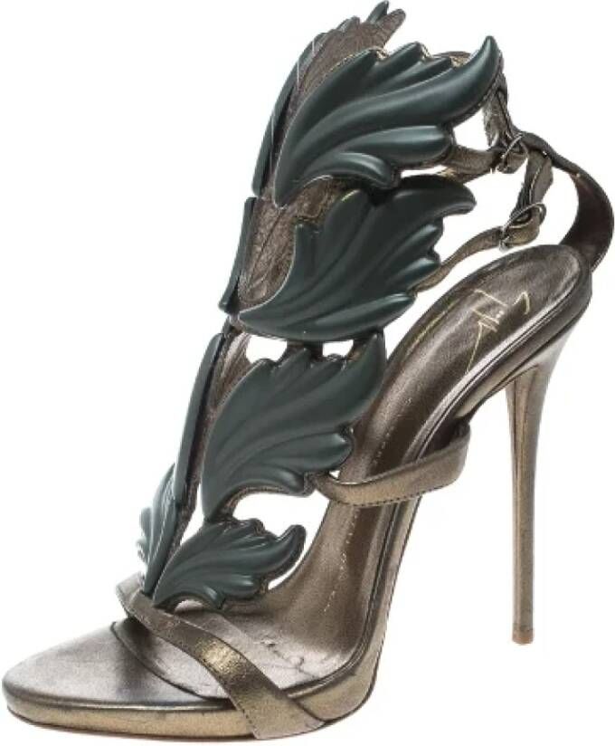 Giuseppe Zanotti Pre-owned Leather sandals Green Dames