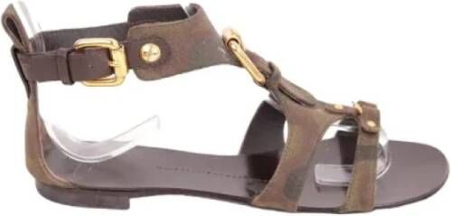 Giuseppe Zanotti Pre-owned Leather sandals Green Dames