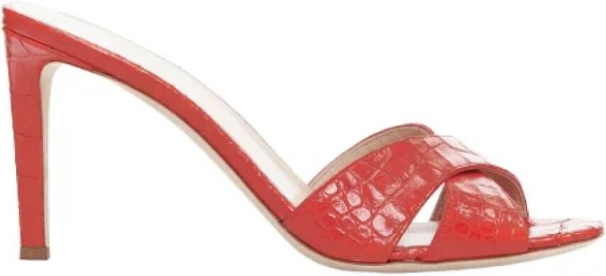 Giuseppe Zanotti Pre-owned Leather sandals Red Dames