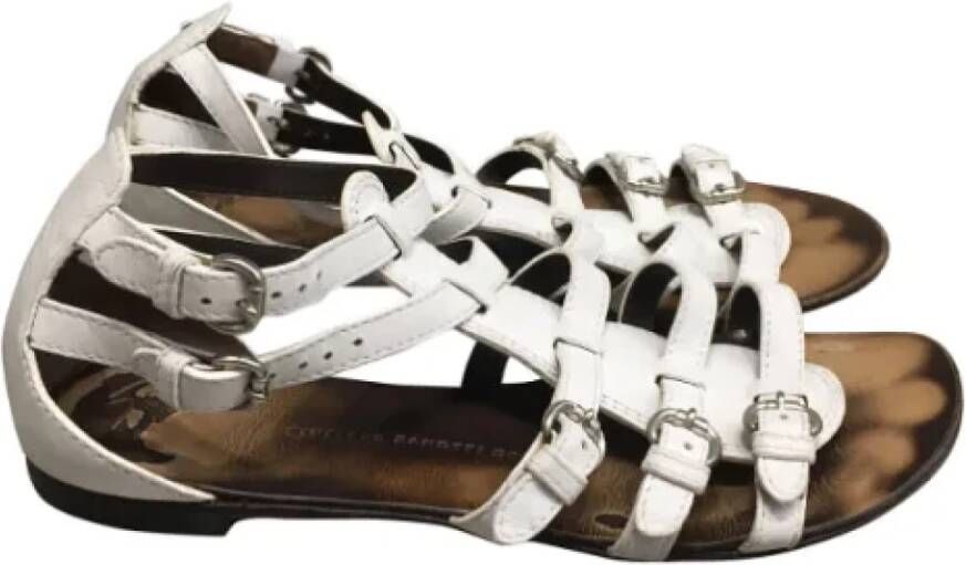 Giuseppe Zanotti Pre-owned Leather sandals White Dames