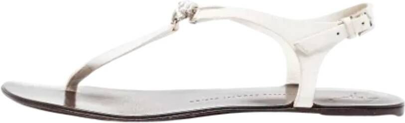 Giuseppe Zanotti Pre-owned Leather sandals White Dames