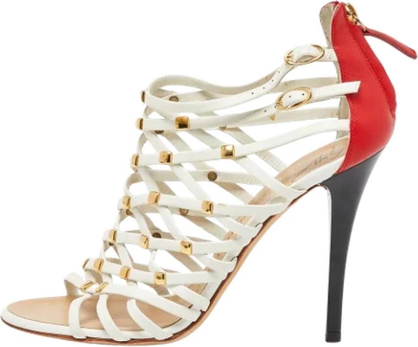 Giuseppe Zanotti Pre-owned Leather sandals White Dames