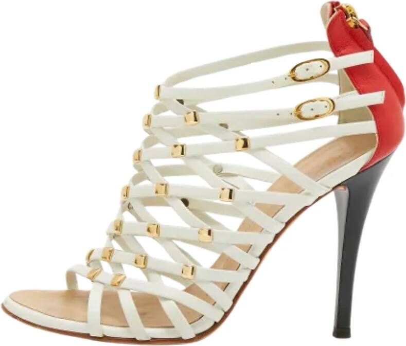 Giuseppe Zanotti Pre-owned Leather sandals White Dames