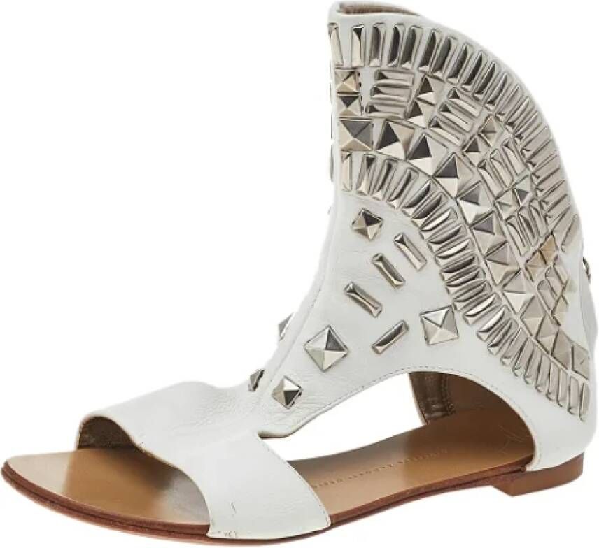 Giuseppe Zanotti Pre-owned Leather sandals White Dames