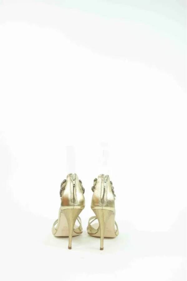 Giuseppe Zanotti Pre-owned Leather sandals Yellow Dames