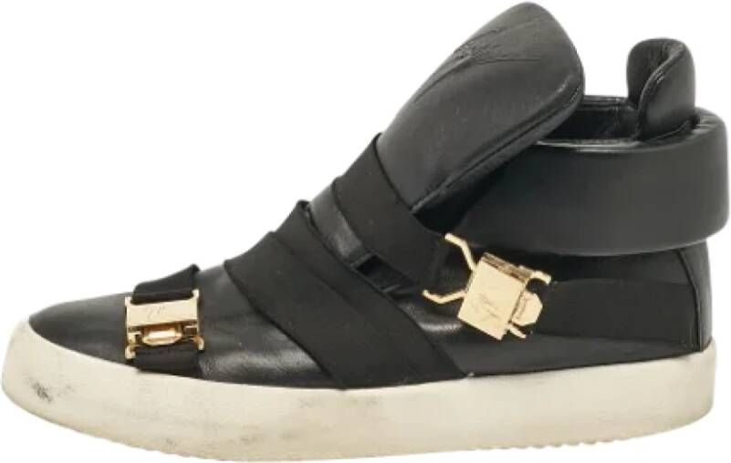 Giuseppe Zanotti Pre-owned Leather sneakers Black Heren