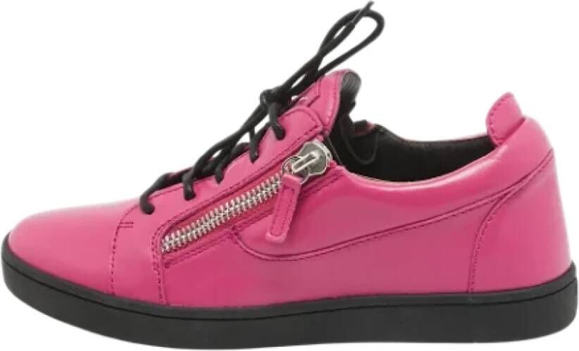 Giuseppe Zanotti Pre-owned Leather sneakers Pink Dames