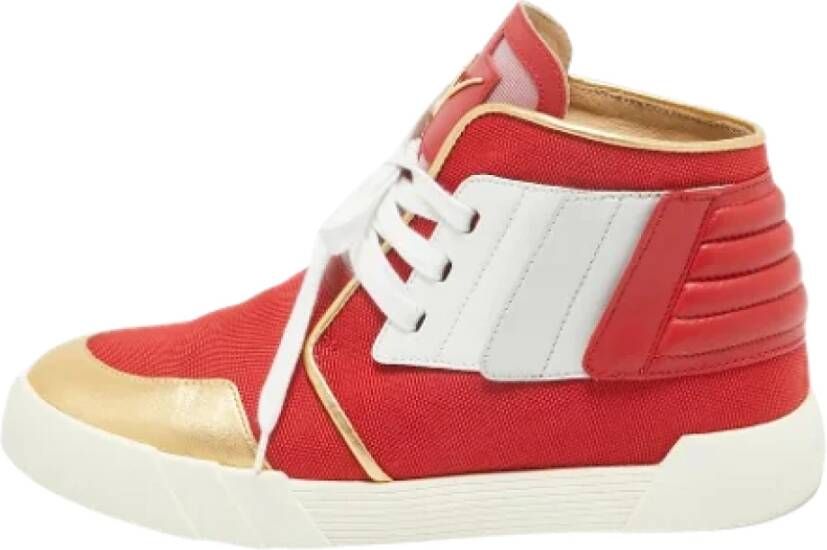 Giuseppe Zanotti Pre-owned Leather sneakers Red Heren