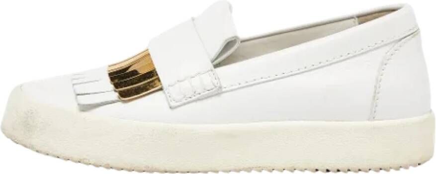 Giuseppe Zanotti Pre-owned Leather sneakers White Dames