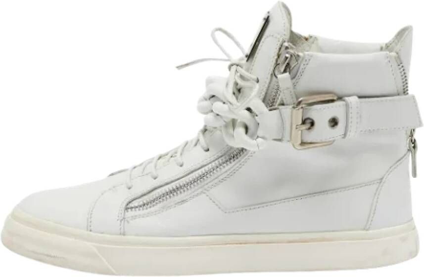 Giuseppe Zanotti Pre-owned Leather sneakers White Dames