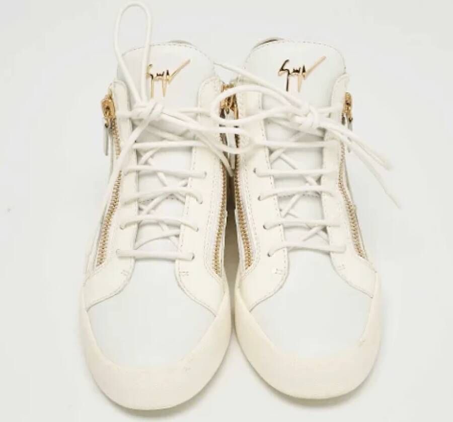 Giuseppe Zanotti Pre-owned Leather sneakers White Dames