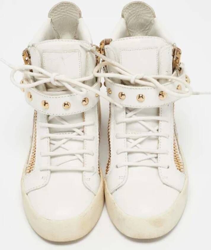 Giuseppe Zanotti Pre-owned Leather sneakers White Dames