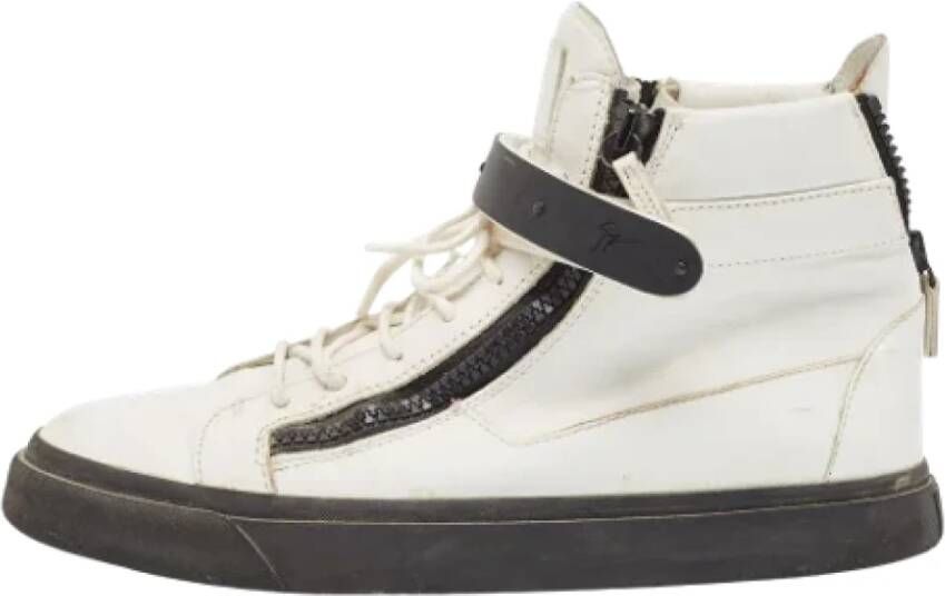 Giuseppe Zanotti Pre-owned Leather sneakers White Heren