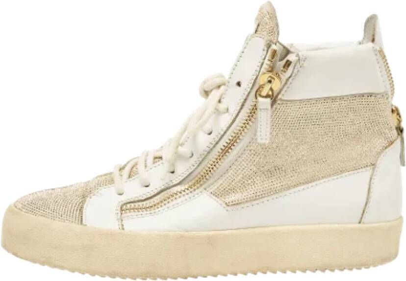 Giuseppe Zanotti Pre-owned Leather sneakers White Heren