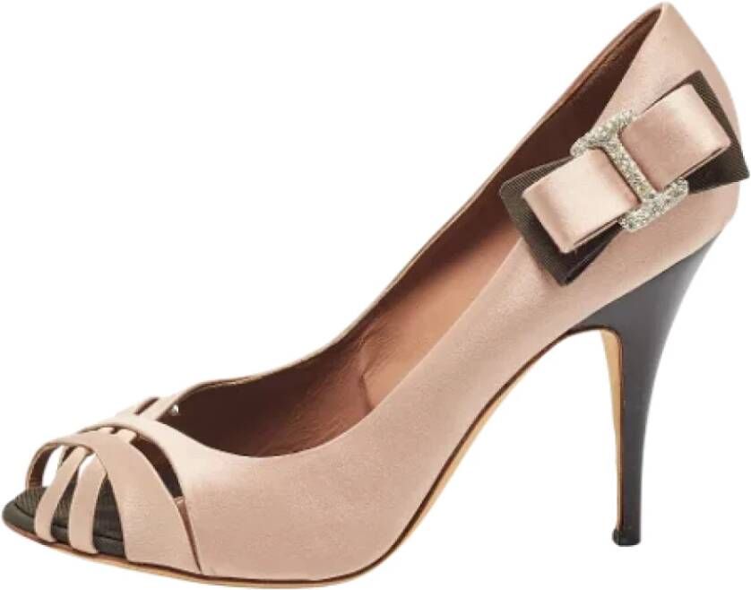 Giuseppe Zanotti Pre-owned Satin heels Beige Dames