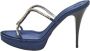 Giuseppe Zanotti Pre-owned Satin sandals Blue Dames - Thumbnail 1