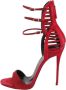 Giuseppe Zanotti Pre-owned Satin sandals Red Dames - Thumbnail 1